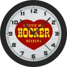 I love My Hooker Headers Emblem Wall Clock-Free US Ship