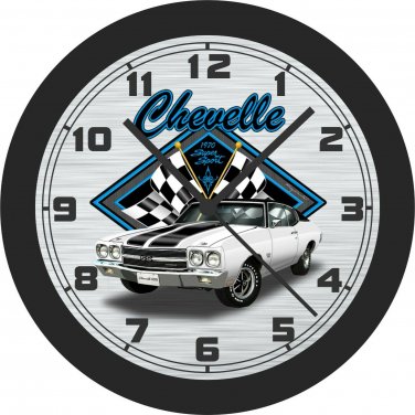 1970 Chevrolet Chevelle SS (White) Wall Clock-Free US Ship