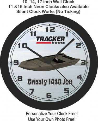 2021 Tracker Grizzly 1448 Jon Boat Wall Clock-Free US Ship