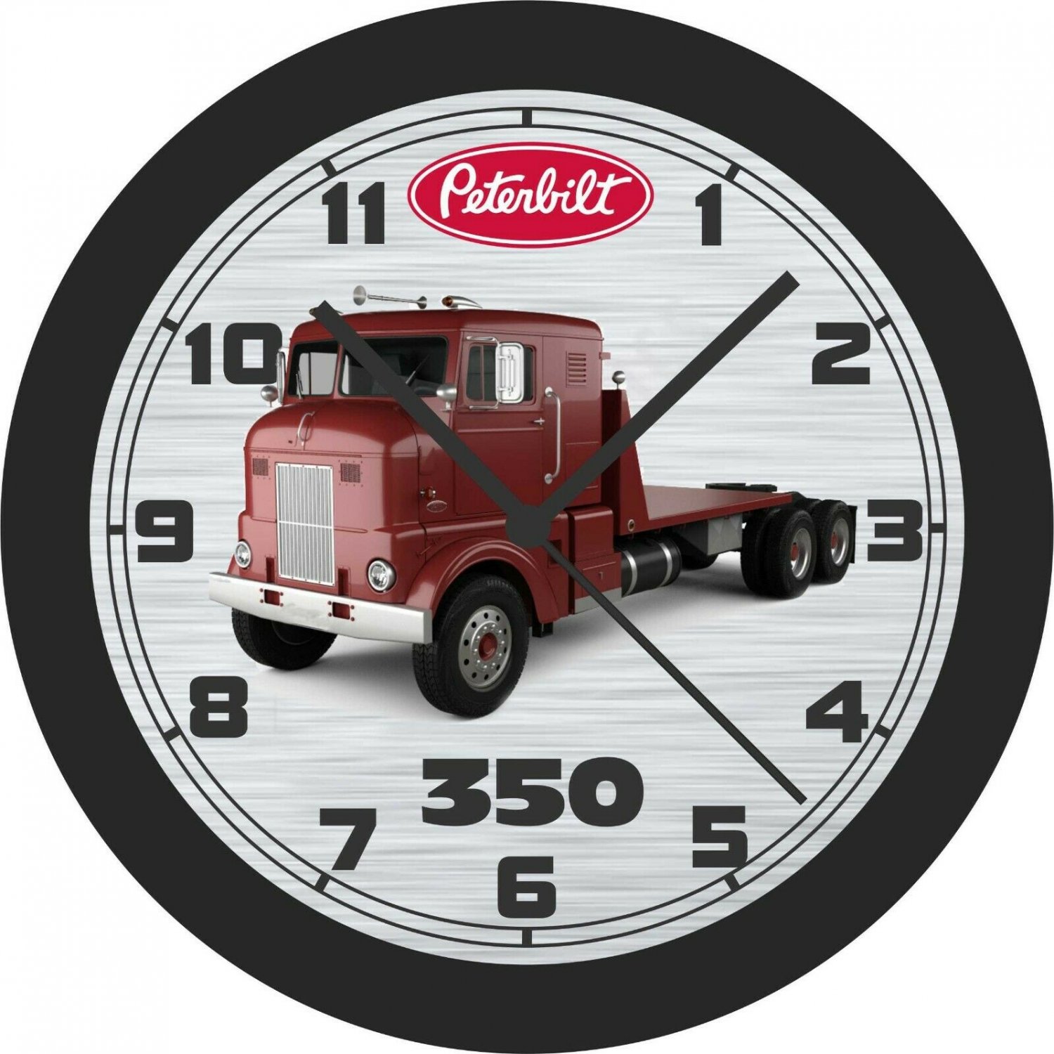 Peterbilt 350 SemiTruck Wall ClockAdd Your Business Name Free!