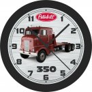 Peterbilt 350 Semi-Truck Wall Clock-Add Your Business Name Free!
