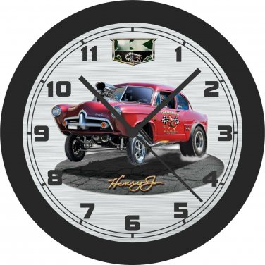 Kaiser Henry J Gasser Race Car Wall Clock-Free US Ship