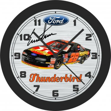 Ford #28 Nascar Thunderbird Driven By Ernie Irvan Wall Clock-Free US Ship