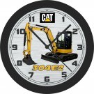 Cat 304E2 Mini Hydraulic Excavator Wall Clock-Free US Ship