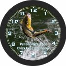 Bass Fish On The Hook Wall Clock-Personalize Your Clock Free Of Charge