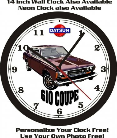 1974 DATSUN 610 COUPE WALL CLOCK-FREE USA SHIP!-Nissan, Toyota, Honda