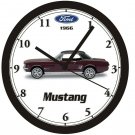 1966 FORD MUSTANG COUPE WALL CLOCK-Free USA Ship