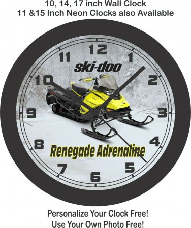 2020 Ski-Doo Renegade Adrenaline Snowmobile Wall Clock-Free US Ship-Polaris