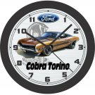Ford Cobra Torino Wall Clock-Free US Ship, Mustang, Fairlane, Galaxie
