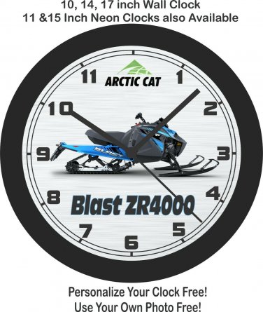 2021 Arctic Cat Blast ZR4000 Snowmobile Wall Clock-Free US Ship-Ski-Doo