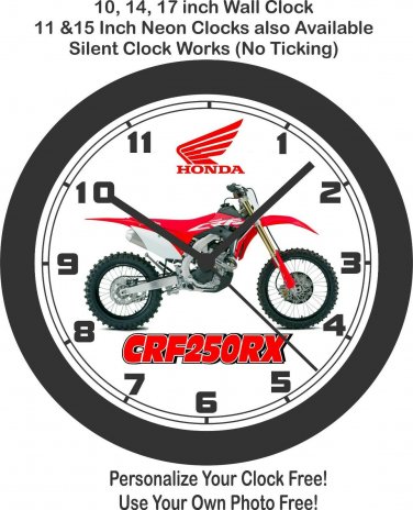 2020 Honda CRF250RX Motorcycle Wall Clock-Free US Ship, Yamaha, Suzuki, Kawasaki