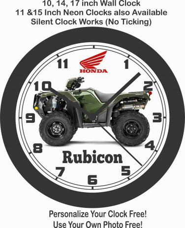 2020 HONDA FOURTRAX FOREMAN RUBICON 4X4 AUTOMATIC DCT EPS ATV WALL CLOCK