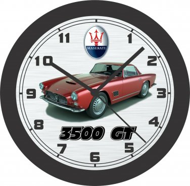 Maserati 3500 GT Wall Clock-Free US Ship, Mercedes, Porsche, BMW