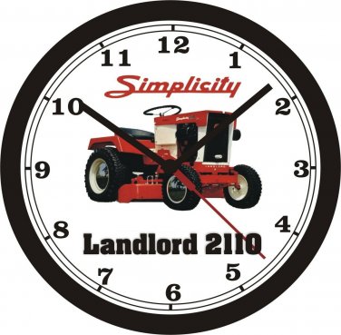 SIMPLICITY LANLORD 2110 LAWN TRACTOR WALL CLOCK-FREE US SHIP