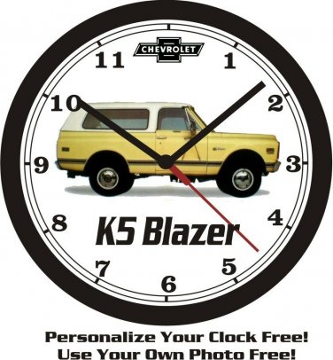 1970 CHEVROLET K5 BLAZER WALL CLOCK-FREE USA SHIP!