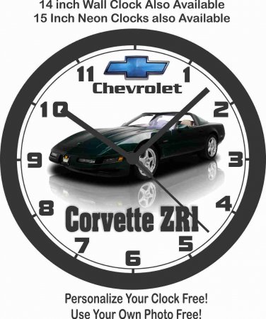 1995 CHEVROLET CORVETTE ZR1 WALL CLOCK-FREE US SHIP, Mustang, Camaro, GTO