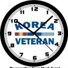 KOREAN WAR VETERAN WALL CLOCK-FREE USA SHIP!-Vietnam,  Army, Marines, Air Force