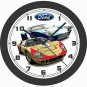 FORD GT SUPERCAR WALL CLOCK-NEW!-MUSTANG, CORVETTE, CAMARO, TRANS AM