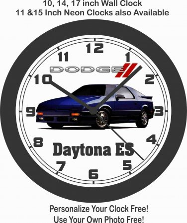 1990 DODGE DAYTONA ES WALL CLOCK-CHALLENGER, MUSTANG, CAMARO
