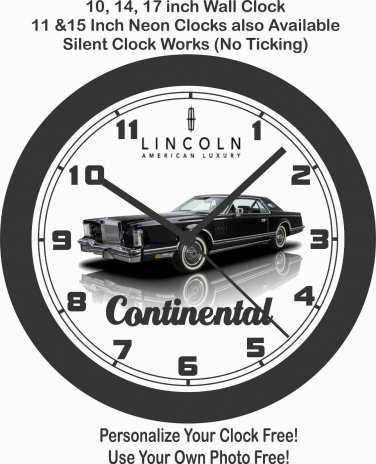 1979 LINCOLN CONTINENTAL WALL CLOCK-MERCURY, FORD, CHEVROLET, CADILLAC