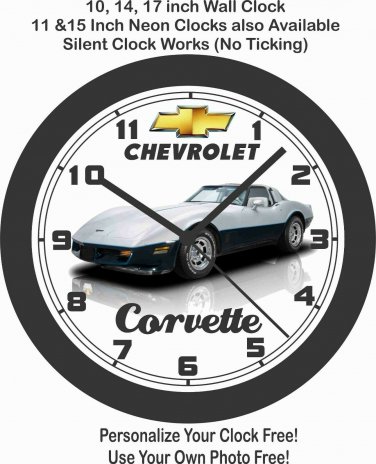 1981 CHEVROLET CORVETTE WALL CLOCK-CAMARO, MUSTANG, FIREBIRD, CHALLENGER