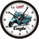 CUSHMAN EAGLE MOTORSCOOTER WALL CLOCK-FREE USA SHIP!