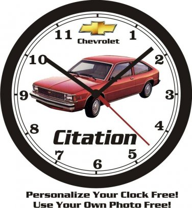 CHEVROLET CITATION WALL CLOCK-FREE USA SHIPPING!-Camaro, Corvette, Mustang