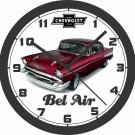 1957 CHEVROLET BEL AIR WALL CLOCK-NEW!-FREE SHIP