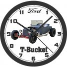 1923 FORD T-BUCKET HOT ROD CAR WALL CLOCK-CHEVROLET, DODGE, BUICK, OLDSMOBILE