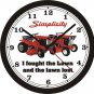 SIMPLICITY LAWN TRACTOR BIG 10, 14 or 17 INCH WALL CLOCK-CHOOSE 1 OF 7