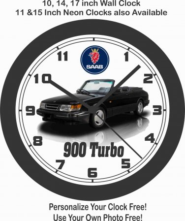 1988 SAAB 900 TURBO WALL CLOCK-FREE USA SHIP, BMW, MERCEDES BENZ
