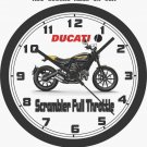 2016 DUCATI SCRAMBLER FULL THROTTLE WALL CLOCK-FREE USA SHIP