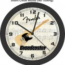 Fender Broadcaster Guitar Wall Clock-Free US Ship-Gibson