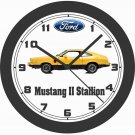 1976 FORD MUSTANG II STALLION BIG 10,14,17 INCH WALL CLOCK-FREE USA SHIP