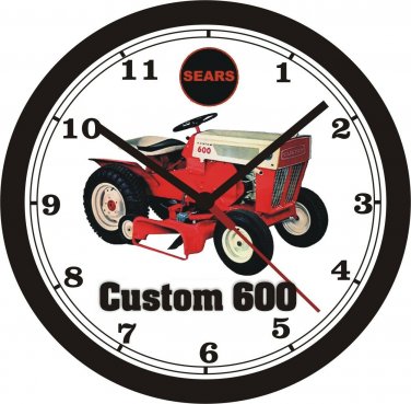 SEARS CUSTOM 600 LAWN TRACTOR WALL CLOCK-FREE US SHIP