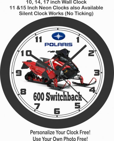 2019 POLARIS 600 SWITCHBACK ASSAULT SNOWMOBILE WALL CLOCK-FREE USA SHIP