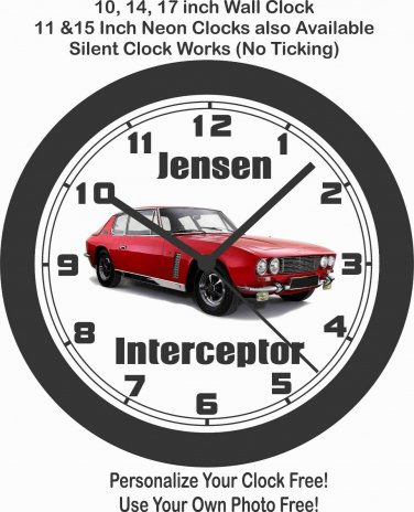 1969 JENSEN INTERCEPTOR WALL CLOCK-FREE USA SHIP