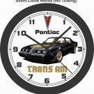 1981 PONTIAC FIREBIRD TRANS AM WALL CLOCK-CAMARO, CORVETTE, MUSTANG