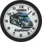 Freightliner Explorer Motor Home Wall Clock-Add Your Business Name Free!