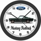 1965-1966 FORD MUSTANG FASTBACK WALL CLOCK-NEW!-FREE USA SHIP