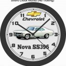 1969 CHEVROLET NOVA SS396 WALL CLOCK-CAMARO, GTO, OLDSMOBILE, BUICK