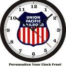 UNION PACIFIC RAILROAD EMBLEM WALL CLOCK-FREE USA SHIP!