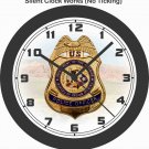 USA GOVERNMENT BUREAU OF INDIAN AFFAIRS POLICE BADGE WALL CLOCK-FREE USA SHIP