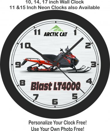 2021 Arctic Cat Blast LT4000 Snowmobile Wall Clock-Free US Ship-Ski-Doo