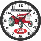 INTERNATIONAL 240 TRACTOR WALL CLOCK-FREE USA SHIP!-Farmall, John Deere