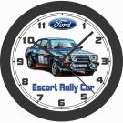 FORD ESCORT RALLY CAR BIG 10, 14 or 17 INCH WALL CLOCK-FREE US SHIP