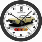 1968 OLDSMOBILE 442 YELLOW WALL CLOCK-FREE USA SHIP