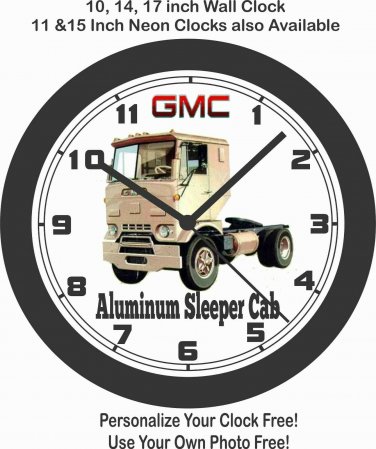1960 GMC 48 ALUMINUM SLEEPER CAB WALL CLOCK-FORD-CHEVROLET-MACK