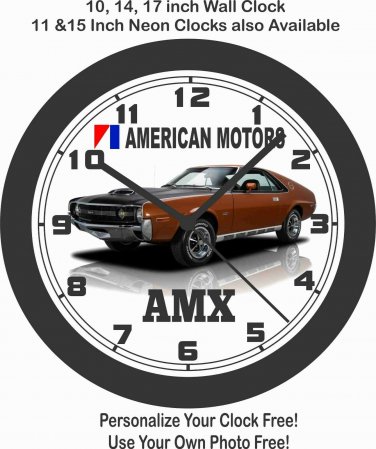1970 AMERICAN MOTORS AMX WALL CLOCK-MUSTANG, CAMARO, ROADRUNNER, GTO