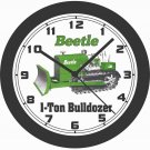 BEETLE 15HP 1-TON BULLDOZER WALL CLOCK-ALLIS-CHALMERS, JOHN DEERE